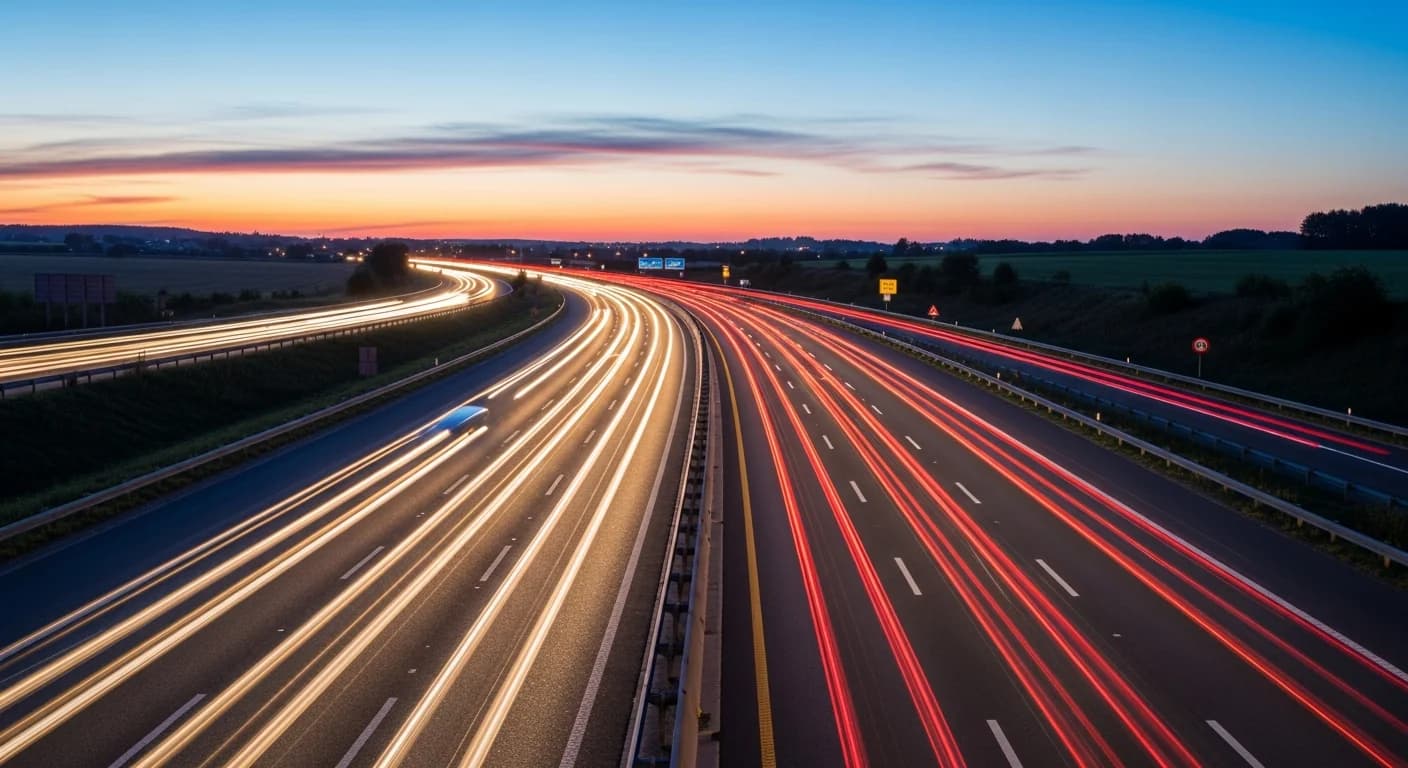 Weg bij schemering — FastAssist24 pechverhelping platform